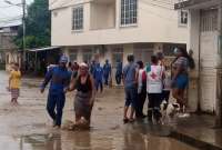 Instituciones trabajan en conjunto ante emergencia en Esmeraldas
