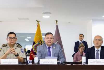 El ministro del Interior, Juan Zapata, firm&oacute; el convenio con Europol.