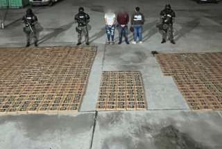 Policía Nacional decomisó una tonelada de cocaína en operativo en Daule