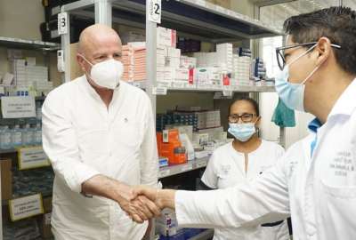 El vicepresidente Alfredo Borrero constat&oacute; los abastecimientos de medicinas en las casas de salud p&uacute;blicas.
