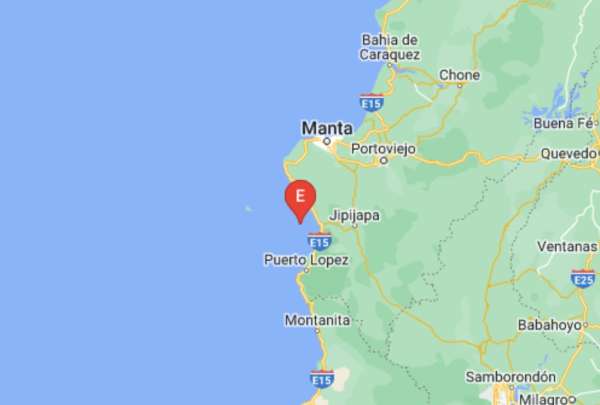 Reportan sismo en las costas de Puerto López, Manabí