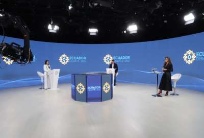 Daniel Noboa, de ADN, y Luisa Gonz&aacute;lez, por Revoluci&oacute;n Ciudadana, hablaron sobre Econom&iacute;a y empleo.