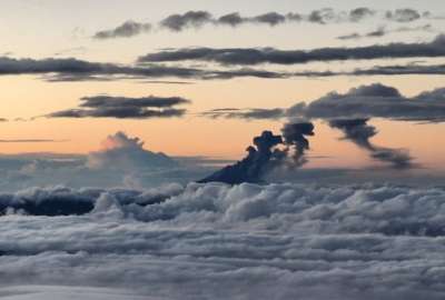 La actividad del volc&aacute;n Sangay se mantiene alta.