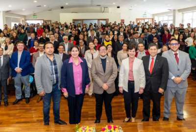 El ministro de Educaci&oacute;n, Daniel Calder&oacute;n, lider&oacute; el evento en el que participaron 200 rectores, decanos y estudiantes de universidades.