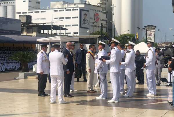El presidente Daniel Noboa particip&oacute; de la ceremonia por los 83 a&ntilde;os del combate de Jambel&iacute;.