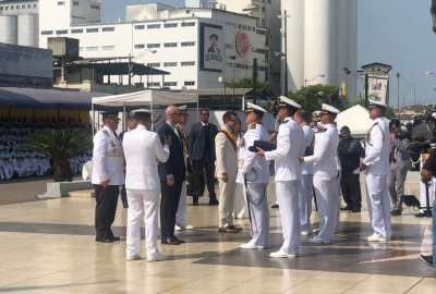 El presidente Daniel Noboa particip&oacute; de la ceremonia por los 83 a&ntilde;os del combate de Jambel&iacute;.