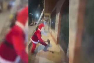 Per&uacute;: Pap&aacute; Noel captur&oacute; a vendedores de drogas