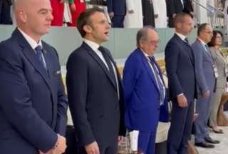 Emmanuel Macron dej&oacute; un mensaje a los jugadores de la Selecci&oacute;n de Francia