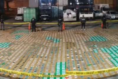 La Polic&iacute;a incaut&oacute; la droga en un contenedor del Puerto de Guayaquil. 