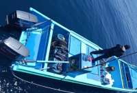 La embarcación en la que viajaban las dos personas detenidas estaba a 117 millas náuticas al noroeste de Manta, provincia de Manabí.