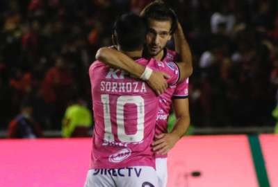Lautaro D&iacute;az y Junior Sornoza fueron figuras en la semifinal de la Copa Sudamericana. 