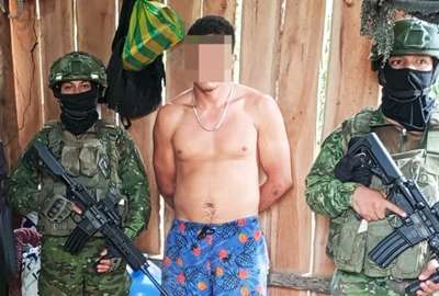 Las Fuerzas Armadas confirmaron la captura de alias 'Pato', presunto terrorista de Los Lobos.