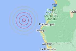 Reportan sismo cerca de las costas de Puerto L&oacute;pez, Manab&iacute;