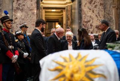 Lula y Boric se sumaron al cortejo fúnebre en honor a Mujica.