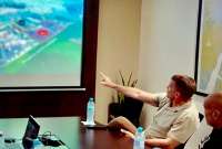 El Bloque de Seguridad de Ecuador y el equipo del experto en seguridad, Erik Prince, analizaron su visita en el puerto de Guayaquil.