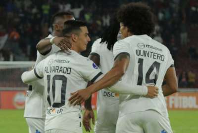 Los jugadores de Liga de Quito recuperaron la alegr&iacute;a en la Copa Sudamericana.