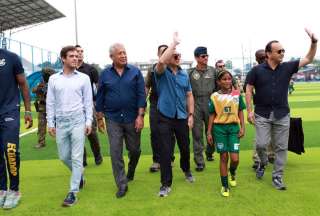 El Guabo: Presidente Noboa entreg&oacute; el Centro Deportivo, Social y Cultural en la comuna ancestral Bajo Alto