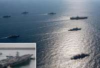 Estados Unidos, Jap&oacute;n y Corea del Sur hicieron ejercicios militares en el mar de Jap&oacute;n