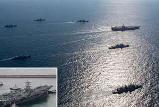 Estados Unidos, Jap&oacute;n y Corea del Sur hicieron ejercicios militares en el mar de Jap&oacute;n