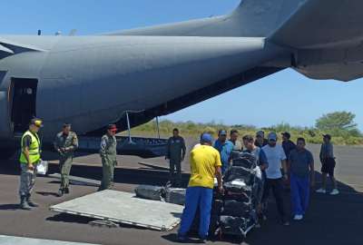 La droga fue trasladada en un vuelo de las Fuerzas A&eacute;reas Ecuatorianas.