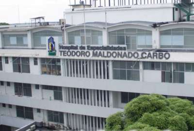 Uno de los guardias de seguridad result&oacute; herido tras este intento de robo a un cajero ubicado en el hospital.