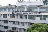 Uno de los guardias de seguridad result&oacute; herido tras este intento de robo a un cajero ubicado en el hospital.