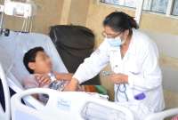 El área de emregencias del Hospital Baca Ortiz también cuenta con una nueva ventanilla.