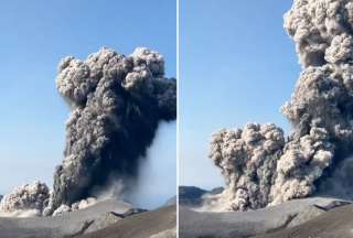 Volc&aacute;n Ebeko entr&oacute; en erupci&oacute;n y dej&oacute; columnas de ceniza de hasta tres kil&oacute;metros de altura