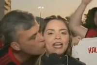 Periodista fue acosada en vivo en una transmisi&oacute;n deportiva.