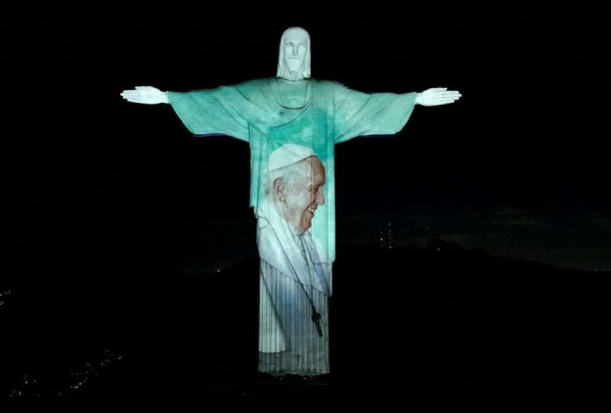 El monumento más icónico de Brasil proyectó mensajes de fuerza.