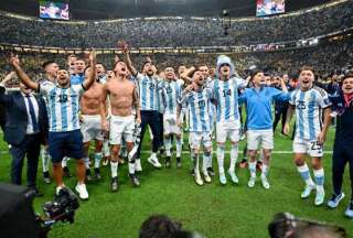 Los jugadores de Argentina le cambiaron la letra a la canci&oacute;n "Muchachos"