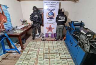 Polic&iacute;a Nacional encontr&oacute; imprenta clandestina de billetes falsos en Loja