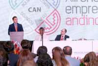 Se inauguró el XIII Encuentro Empresarial Andino 2024 en Manta.