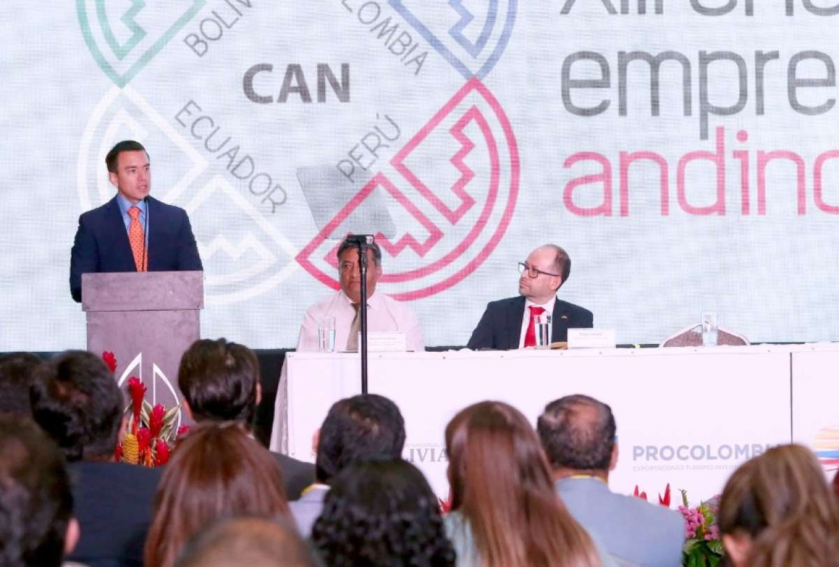 Se inauguró el XIII Encuentro Empresarial Andino 2024 en Manta. 