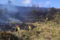 6 incendios permanecen activos en Ecuador
