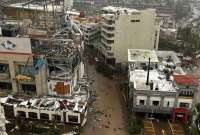 Huracán Otis azotó Acapulco y dejó varios edificios afectados