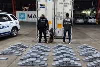 Incautan en Ecuador 180 kilos de coca&iacute;na en un contenedor mar&iacute;timo con destino a Espa&ntilde;a
