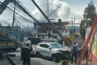 Quito amaneció con varias emergencias de tránsito durante la mañana de este jueves
