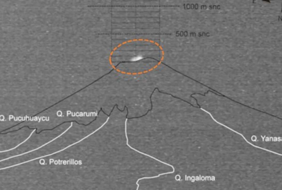IG explica en qué consisten las anomalías termales y la luz que se observa en el cráter del volcán Cotopaxi