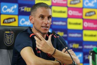 El director t&eacute;cnico tambi&eacute;n tuvo un "cruce verbal" con un periodista, por los jugadores que no convoc&oacute;.