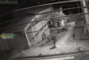 Al final del video, los polic&iacute;as siguen al ladr&oacute;n, no se sabe la suerte del gato y el hombre regresa y mira desde la esquina y se cerciora que su esposa se haya marchado.