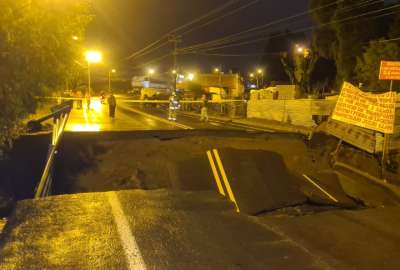 Alcalde de Rumi&ntilde;ahui emite declaratoria de emergencia tras colapso de v&iacute;a E35