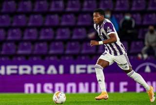 Gonzalo Plata con el Real Valladolid ascienden a primera divisi&oacute;n en Espa&ntilde;a