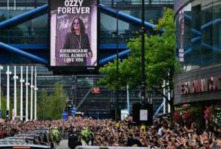 Las mejores postales de la despedida de Ozzy Osbourne en su ciudad natal
