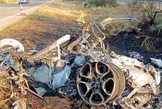 &iexcl;Im&aacute;genes impactantes! As&iacute; qued&oacute; el Lamborghini de Diogo Jota
