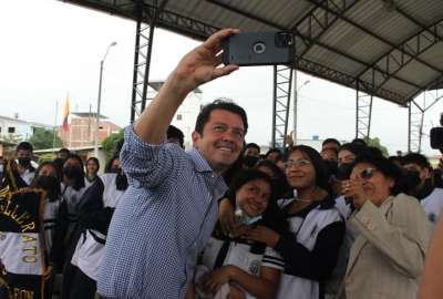 Ministro de Gobierno visit&oacute; la provincia de El Oro para destacar la obra educativa del Gobierno