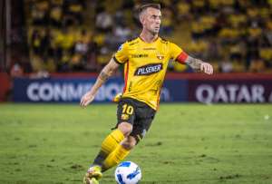 Dami&aacute;n D&iacute;az fue figura de Barcelona en la Copa Sudamericana