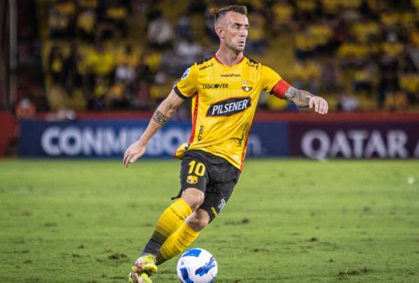 Dami&aacute;n D&iacute;az fue figura de Barcelona en la Copa Sudamericana