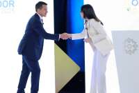 Daniel Noboa (izq.) y Luisa Gonz&aacute;lez (der.) arrancar&aacute;n la campa&ntilde;a electoral antes del Debate Presidencial.