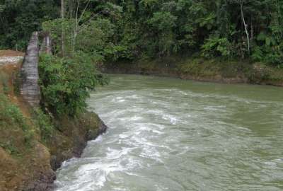  Las fuertes lluvias provocaron el desbordamiento del r&iacute;o Blanco